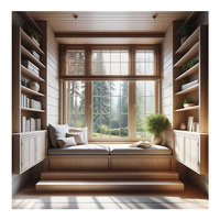 Ventanas de vidrio extra grandes Sala de estar fija Aluminio Piso a techo Ventanas corredizas de vidrio 16 Fer Bay Window Frame