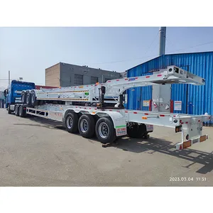 High Quality 3-axle 20 '40' Trailer Chassis Flatbed Trailer