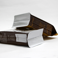 Sacs à café personnalisés en aluminium de 250g, 500g, 1kg avec impression de design, fermeture éclair, fond plat et valve