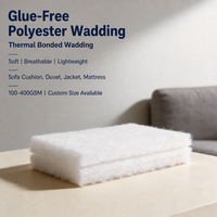 Ouate en polyester respirante et inodore, thermocollée sans colle, pour rembourrage de coussins d'extérieur, oreillers, chaises et canapés, 200 GSM