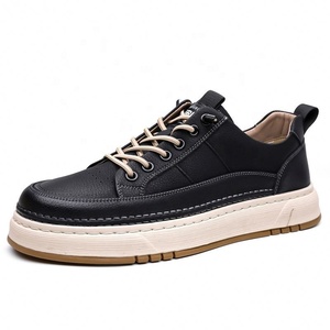 Men's Chunky Board <b>Shoes</b> Square Toe Microfiber Lace-Up Rubber Outsole EVA Midsole All Seasons Casual Wear - Product Image 5