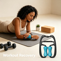 Masseur de jambes multifonctionnel pour hommes et femmes, rouleau circulaire à clipser pour mollets, relaxation sportive, mise en forme, appareil manuel de soin des pieds et équipement de fitness