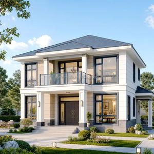 Villa Prefabricada Moderna de Acero Ligero con Estructura de Acero Galvanizado, Hogar Duradero y Elegante para Uso en <span class=keywords><strong>Oficinas</strong></span>, Edificios y Hoteles - Product Image 4