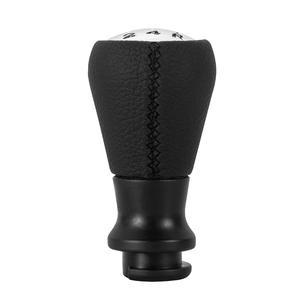 Pommeau de levier de vitesse en cuir noir avec surpiqûres, 6 vitesses, pour Citroën Peugeot, design ergonomique - Product Image 2