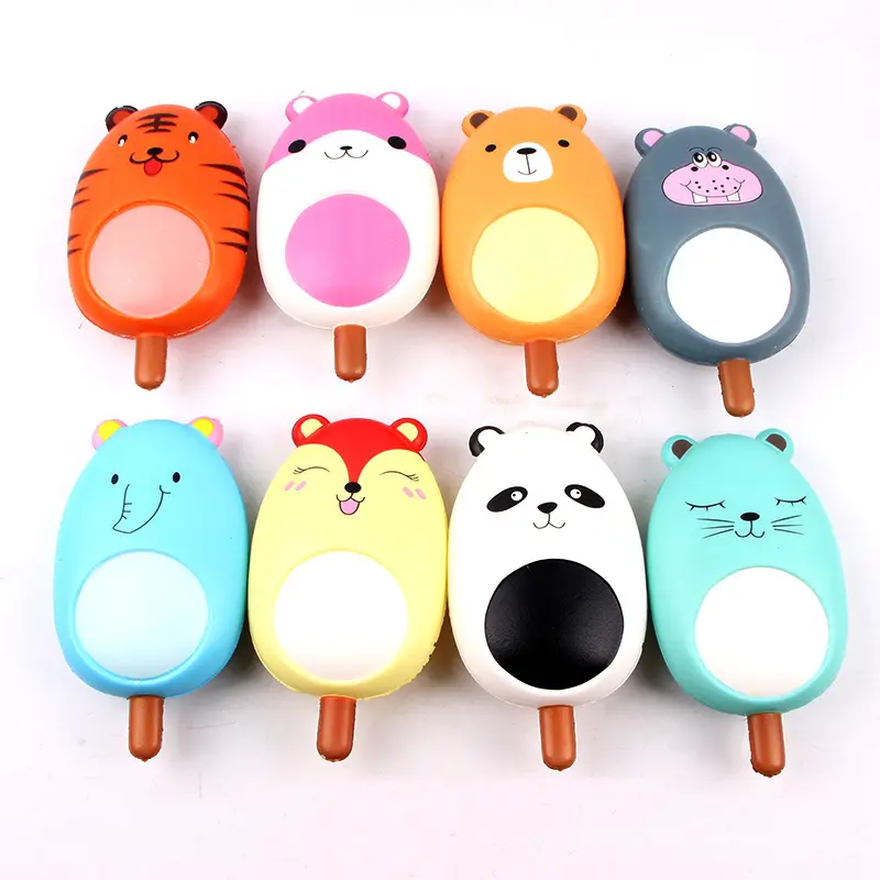 Cute Animals Popsicles Toys Wholesale Factory Sale Price Kawaii Squishy Stress Relief Toy