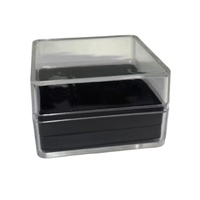 Acrylique Carré Boîte À Bijoux Coin Porte-Médaille Anneaux Boucles D'oreilles Vitrine