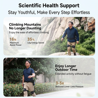 Exosquelette pour la marche, design ultra-léger de 2,4 kg avec assistance électrique intelligente pour la randonnée et les aventures en plein air