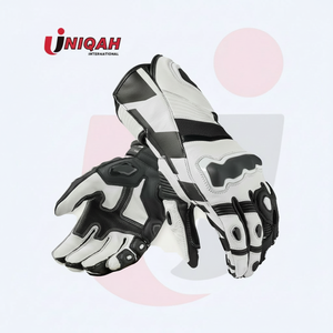 AFS-Guantes de fibra de carbono para motocicleta, protección contra caídas, transpirables, de cuero, guantes de carreras para hombre - Product Image 1