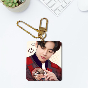 Porte-clés en acrylique imprimé double face Kpop Jungkook Taehyung <span class=keywords><strong>RM</strong></span> Jimin JHOPE JIN SUGA, breloque personnages, pendentif de sac, cadeau - Product Image 2