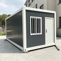 Mini-maison conteneur préfabriquée pliable standard, stable, étanche et mobile