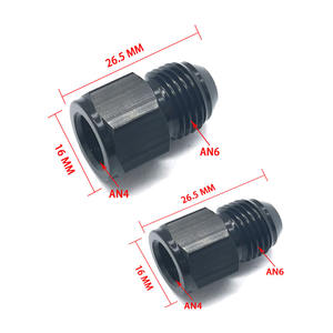 Modifié automobile aluminium AN4 femelle à AN6 mâle refroidisseur d'huile réducteur raccord <span class=keywords><strong>pompe</strong></span> à carburant adaptateur Conversion vis - Product Image 4