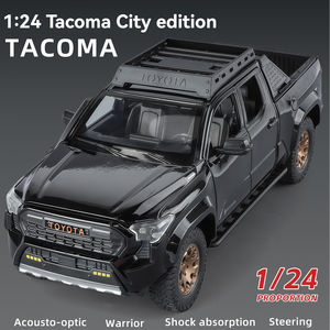 Licencia genuina Diecast 1:24 Toyo Tacom molde de Metal para coche sonido luz Puerta Abierta colección decoración pantalla aleación coche modelo Juguetes - Product Image 2