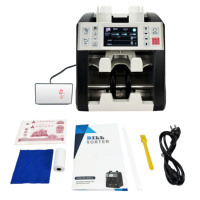 Compteur de billets de banque XD-810 à double poche, double CIS, haute vitesse, pour tri de devises et comptage de billets mixtes, usage professionnel