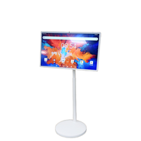 Téléviseur intelligent portable 27 pouces 4K LED avec écran tactile sans fil, Full HD 1080p / Interfaces USB-C, alimenté par batterie pour usage professionnel