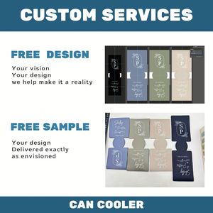 Funda Aislante de Neopreno Personalizada para Latas de Cerveza/Refresco con Cierre de Cremallera y Logotipo Personalizado para Bodas, Recuerdos para Despedidas de Soltera - Product Image 3