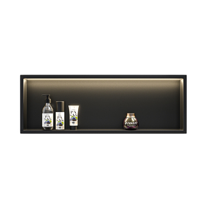 Estantes de baño de pared de acero inoxidable LED empotrados Estante de inserción de nicho de ducha con nivel impermeable IPX65 - Product Image 2