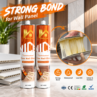 Colle sans clou pour fixation murale de panneaux, adhésif à forte adhérence, non corrosif, installation facile, ODM OEM, vente en gros personnalisée