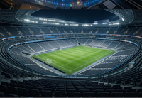 Estadio Grande de Estructura de Acero Prefabricada Moderna de Alta Calidad, Campo de Fútbol, Cancha Deportiva, Lugar para Conciertos