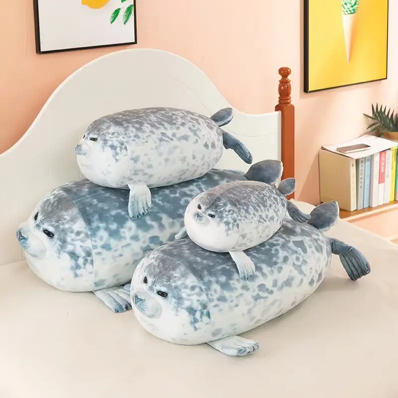 Yanxinanv Custom Logo Hot Selling Cute Pillow Stuffed Marine Animals Seals Sea Lion Plush Toy For Party For Gift