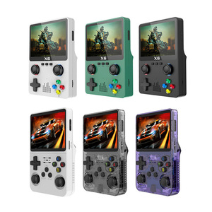 R36s ใหม่ HD PSP คอนโซลเกมแบบพกพาจอยสติ๊กแบบคู่ GBA arade จำลองราชาแห่งนักสู้ - Product Image 1