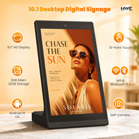 MWE US Stock Livraison Gratuite Écran Tactile Numérique Android HD 10,1 Pouces pour Affichage de Table, Kiosque WiFi/USB pour le Commerce de Détail