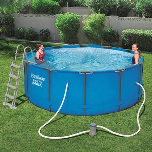 Piscina Elíptica <span class=keywords><strong>Bestway</strong></span> 56420 de 12 Pies x 48 Pulgadas con Cubierta, Escalera, Bomba de Filtro - Product Image 3