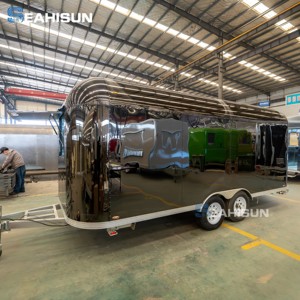 Camion de restauration rapide mobile personnalisé en acier inoxydable pour hot-dogs et barbecue de rue, avec fenêtre de vente, kiosque et cuisine intégrée, fabrication chinoise à prix compétitif - Product Image 4