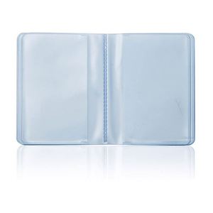 Portefeuille accordéon transparent en PVC mince pour cartes de crédit, 10 pages, 20 emplacements - Product Image 1