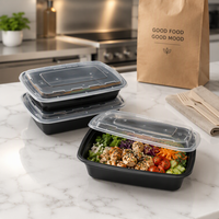 Boîte à emporter pour restaurant PP, couvercle de boîte bento, boîte de rangement alimentaire