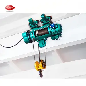 Heavy Duty Hoist Lifting Machine 15 Ton 16 Ton 20 Ton Electronic Wire Rope Hoist With Trolley