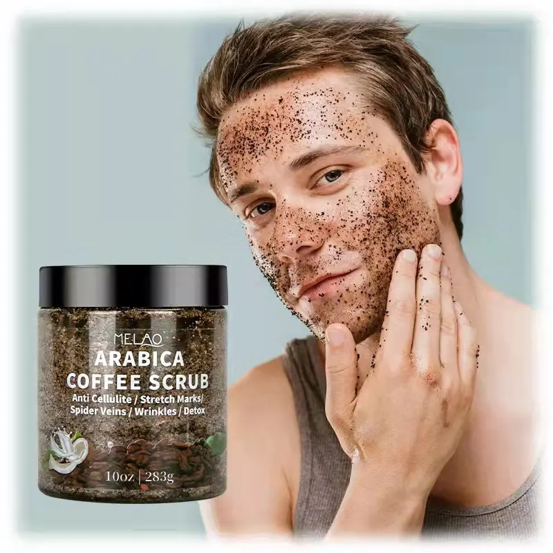 2022 Hot Selling Vegan Bio-Zucker Peeling Haut aufhellung Gesicht & Körper Kaffee Peeling