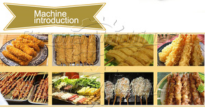 Máquina freidora continua Máquina automática para freír Corndog Máquina para freír con cinta transportadora continua para aperitivos - Product Image 6