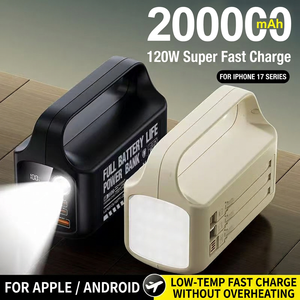สถานีไฟฟ้าพกพา 120W ชาร์จเร็ว พร้อมพอร์ต Type C และไฟในตัว สำหรับโทรศัพท์และเครื่องเล่นเกม - Product Image 5