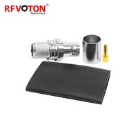 Connecteur à sertir femelle BNC en laiton EZ prise RF sans soudure pour câble RG8WTR400RG213RG214 H1000