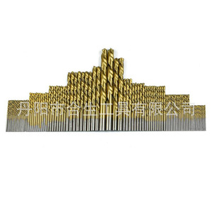 Juego de brocas helicoidales Mr Drill de 99 piezas con revestimiento de titanio para acero y madera, con vástago redondo, en caja de metal. - Product Image 2