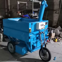 Chariot d'alimentation pour élevage de volailles, cage à poulets, chariot d'alimentation pour animaux, machine d'alimentation pour poulets, chariot d'alimentation pour veaux