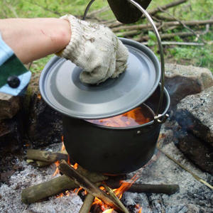 Olla Colgante para Acampar, de Aleación de Aluminio, para 5-8 Personas, Juego de Utensilios de Cocina Portátiles para Picnic al Aire Libre - Product Image 2