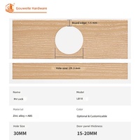 Serrure de tiroir personnalisée pour camping-car, yacht, voiture avec bouton-poussoir sans clé - Finition Chrome/Noir/Perle/Nickel