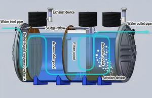 Tanque <span class=keywords><strong>de</strong></span> purificación <span class=keywords><strong>de</strong></span> HDPE Tratamiento <span class=keywords><strong>de</strong></span> aguas residuales Tanque <span class=keywords><strong>de</strong></span> plástico subterráneo para aguas residuales - Product Image 4