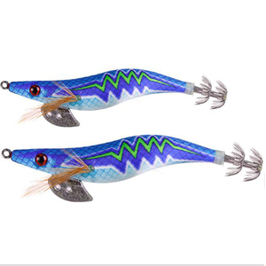 10 unids/bolsa 3 #3,5 # calamares Jig pesca de camarones atraer calamar sepia plantilla <span class=keywords><strong>Egi</strong></span> señuelos de fluorescencia de madera luminosa camarones - Product Image 2