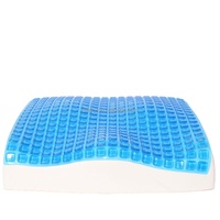 Coussin de siège et dossier en gel de mousse à mémoire de forme rafraîchissant, soulagement de la douleur, soutien ergonomique orthopédique pour le dos