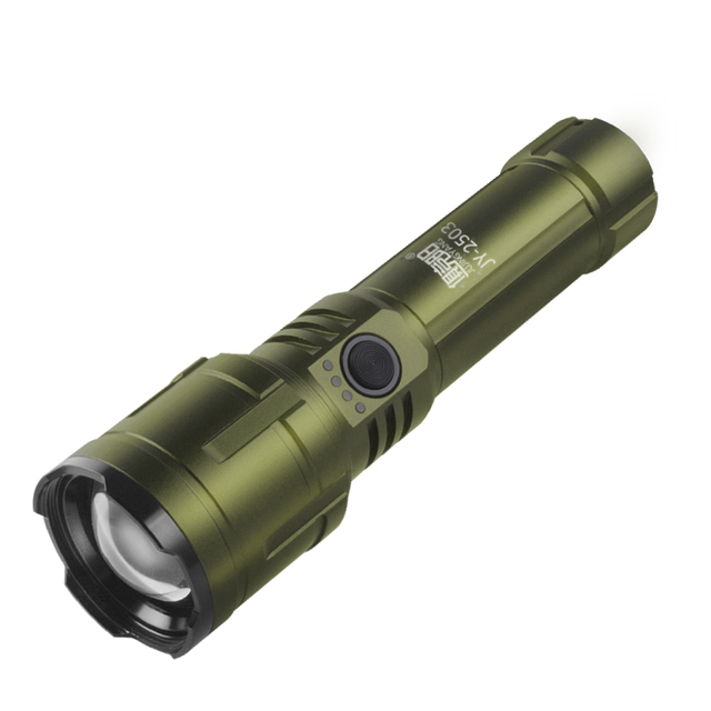 LED Zoom Torch Spotlight Long Range Super Bright Outdoor Camping Outdoor Camping Searchlight Flashlight