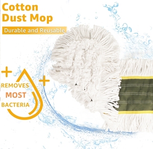Testina per <span class=keywords><strong>Mop</strong></span> Professionale in Cotone Resistente per Pavimenti in Legno, Marmo e Piastrelle, Ricambio per Pulizia Professionale <span class=keywords><strong>60cm</strong></span> - Product Image 3