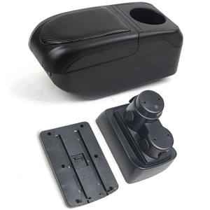 Vtear Boîte d'accoudoir de voiture en cuir ABS élégant pour Renault <span class=keywords><strong>Duster</strong></span> 2010-2022 Porte-gobelet USB avant avec accessoire intérieur - Product Image 2