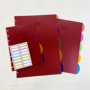 Custom Logo Removable <strong>Divider</strong> Index <strong>Notebook</strong> Tear-resistant Planner Binder <strong>Dividers</strong> for <strong>A5</strong> Binder with Labels - Product Image 4