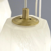 Lustre moderne de luxe en verre cristal avec cadre en métal doré, lampe suspendue en spirale pour villa, escalier, hall, salon