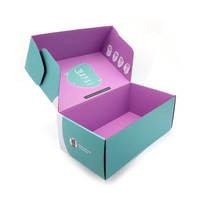 Boîte d'expédition en carton ondulé personnalisée pour l'emballage de produits alimentaires biologiques, produits naturels, vente au détail, e-commerce, abonnement, expédition
