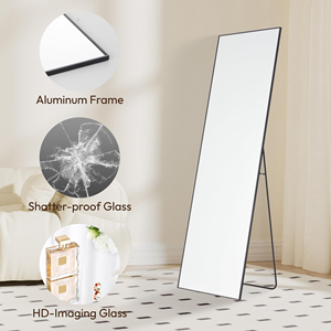 Miroir mural flexible incassable auto-adhésif sans verre pour la décoration intérieure, idéal pour la salle de bain et le maquillage - Product Image 3