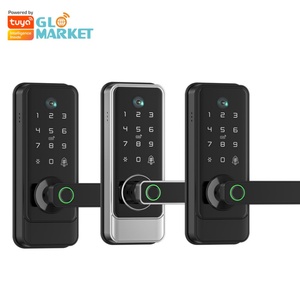 Serrure de porte intelligente Glomarket Tuya Wifi sans clé, serrure à pêne dormant électrique, poignée de porte avant avec clavier, serrure numérique intelligente à empreintes digitales - Product Image 3