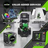 Nettoyeur haute pression à essence 7HP 150 bars, mobile, avec grandes roues de 12 pouces pour allée, patio et lavage de voiture